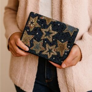 Starry‎ Beaded Clutch